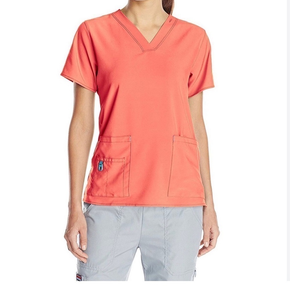 Carhartt Scrubs Women  Scrub Y-Neck Doctor Nurse Medical Scrub Fashion Top Shirt